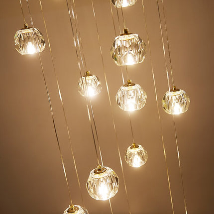 ChandelierDecor - Luxury Crystal Stair Chandelier - Football Shape