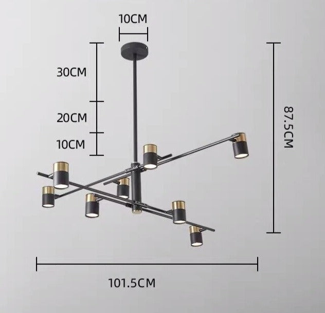 ChandelierDecor - Lynx Design Chandelier: Rotatable Sputnik Chandelier