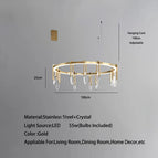 Diamètre 100cm - 10 têtes / Lumière chaude