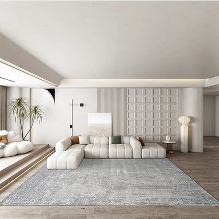 ChandelierDecor - Abstract Gray High Pile Tufted Rug