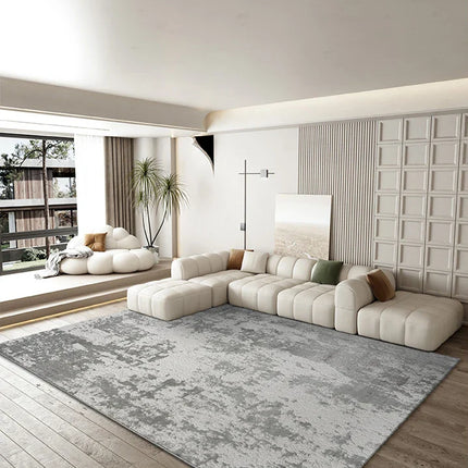 ChandelierDecor - Abstract Gray High Pile Tufted Rug
