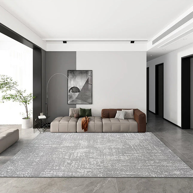ChandelierDecor - Abstract Gray High Pile Tufted Rug
