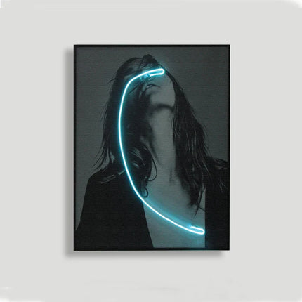ChandelierDecor - Blindness Girl Neon Wall Art – A Striking Blend of Art and Light