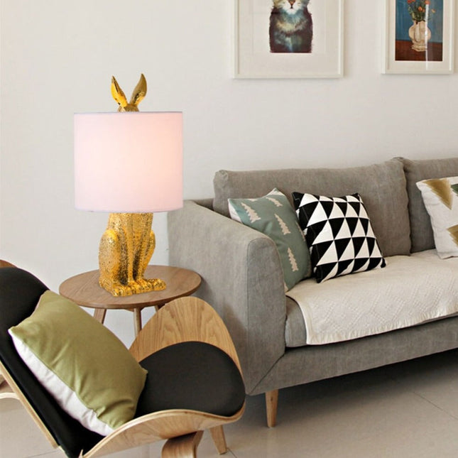 ChandelierDecor - Masked Rabbit Resin Table Lamp - Illuminate Your Space