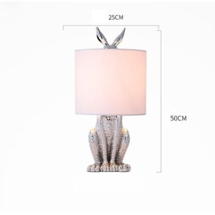 ChandelierDecor - Masked Rabbit Resin Table Lamp - Illuminate Your Space