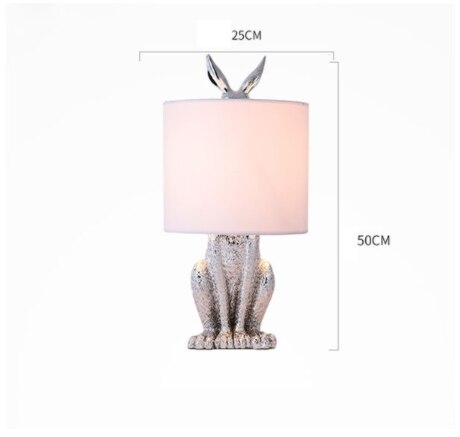 ChandelierDecor - Masked Rabbit Resin Table Lamp - Illuminate Your Space