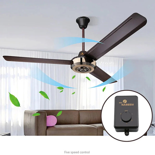 ChandelierDecor - Metal Blades Pendant Ceiling Fan