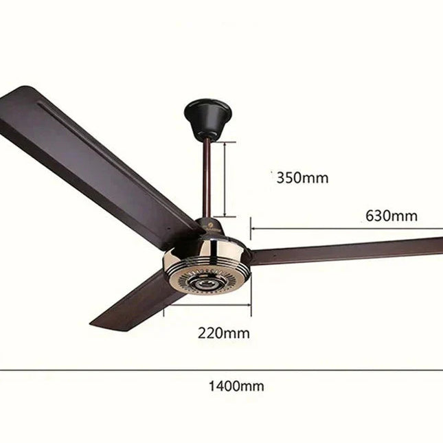 ChandelierDecor - Metal Blades Pendant Ceiling Fan