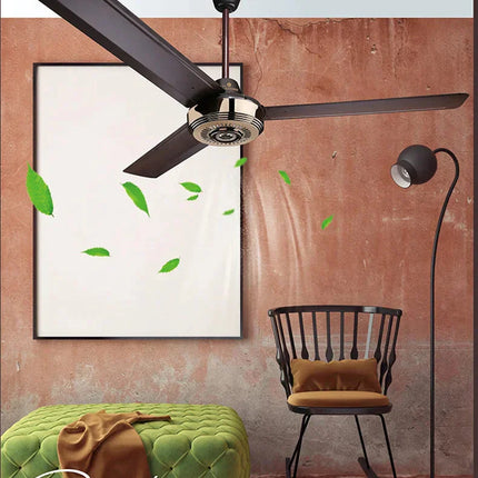 ChandelierDecor - Metal Blades Pendant Ceiling Fan