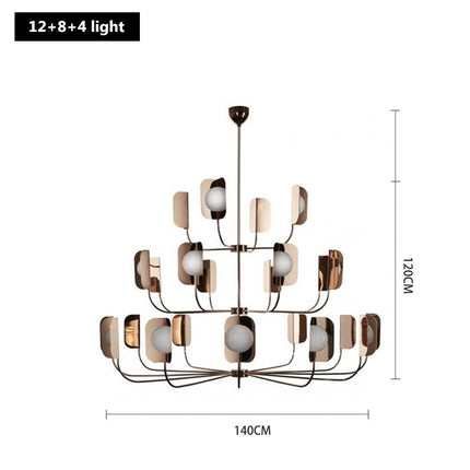 ChandelierDecor - Metal Leaves Globe Chandelier - Stunning Lighting Fixture