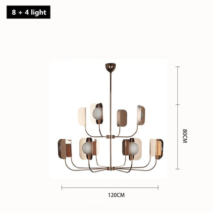 ChandelierDecor - Metal Leaves Globe Chandelier - Stunning Lighting Fixture