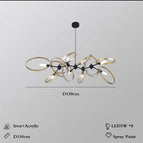 8 lumières L150cm