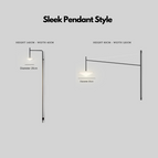 Style de pendentif élégant / 80 cm / Lumière chaude (3000k)