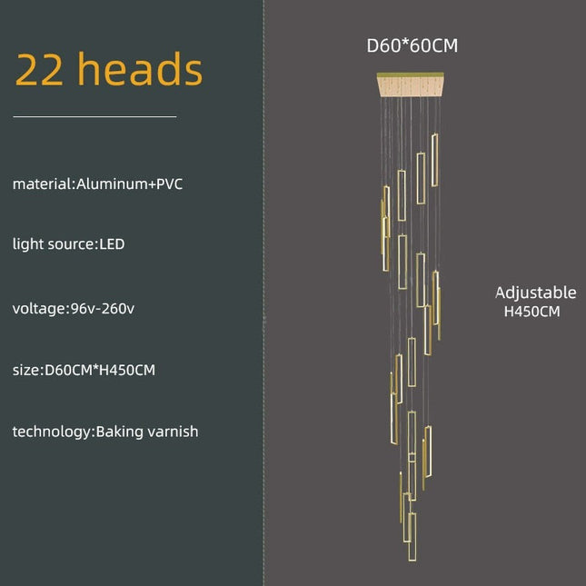 ChandelierDecor - Minimalist Staircase Chandeliers - Elevate Your Space