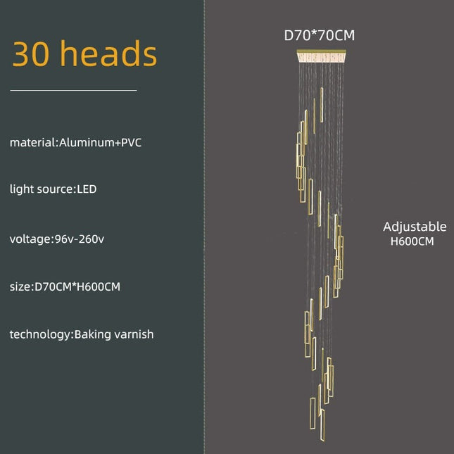 ChandelierDecor - Minimalist Staircase Chandeliers - Elevate Your Space