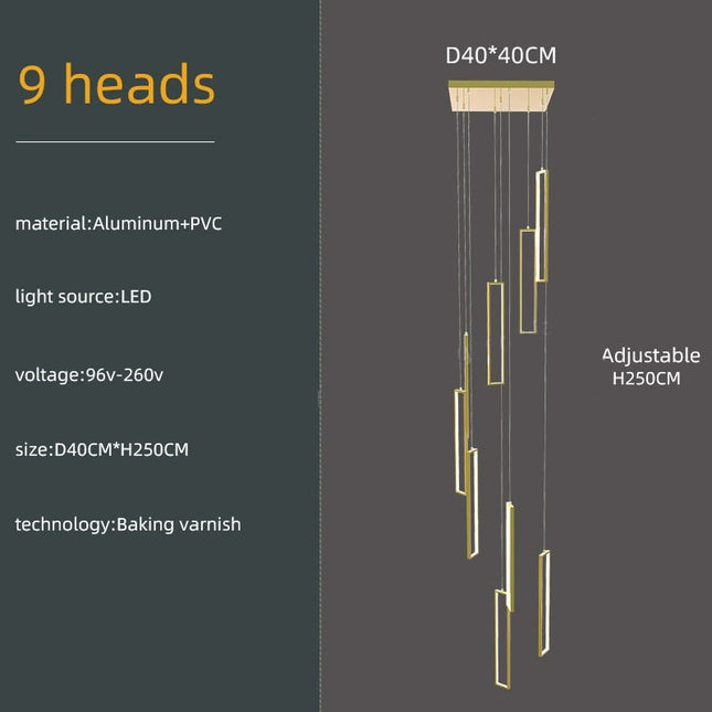 ChandelierDecor - Minimalist Staircase Chandeliers - Elevate Your Space