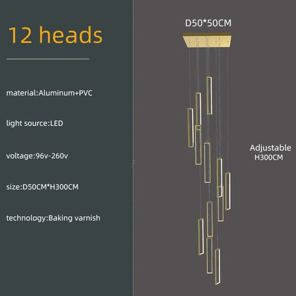 ChandelierDecor - Minimalist Staircase Chandeliers - Elevate Your Space