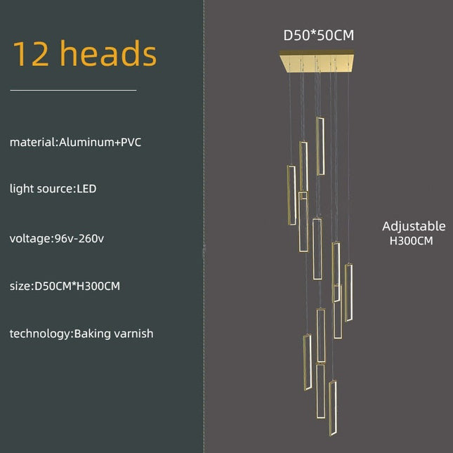 ChandelierDecor - Minimalist Staircase Chandeliers - Elevate Your Space