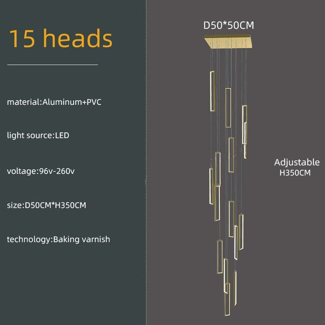 ChandelierDecor - Minimalist Staircase Chandeliers - Elevate Your Space