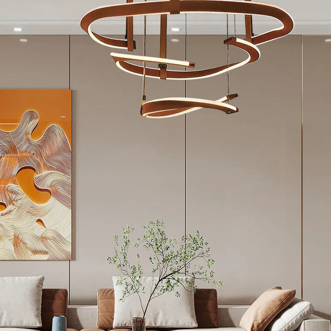 ChandelierDecor - ModaLux Leather Craft LED Chandelier