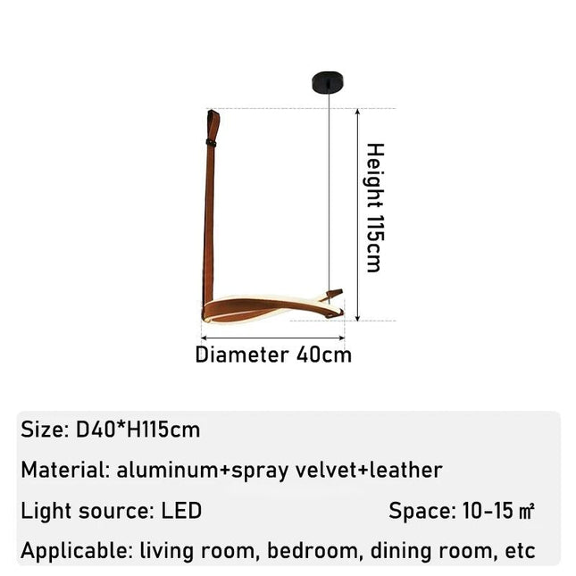 ChandelierDecor - ModaLux Leather Craft LED Chandelier