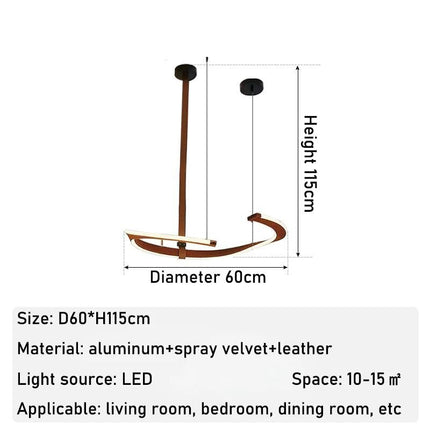 ChandelierDecor - ModaLux Leather Craft LED Chandelier