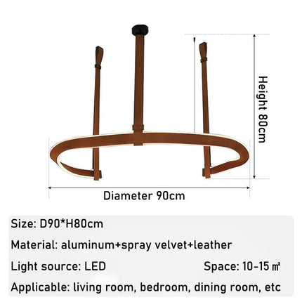 ChandelierDecor - ModaLux Leather Craft LED Chandelier