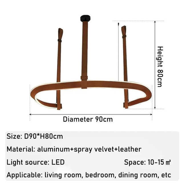 ChandelierDecor - ModaLux Leather Craft LED Chandelier