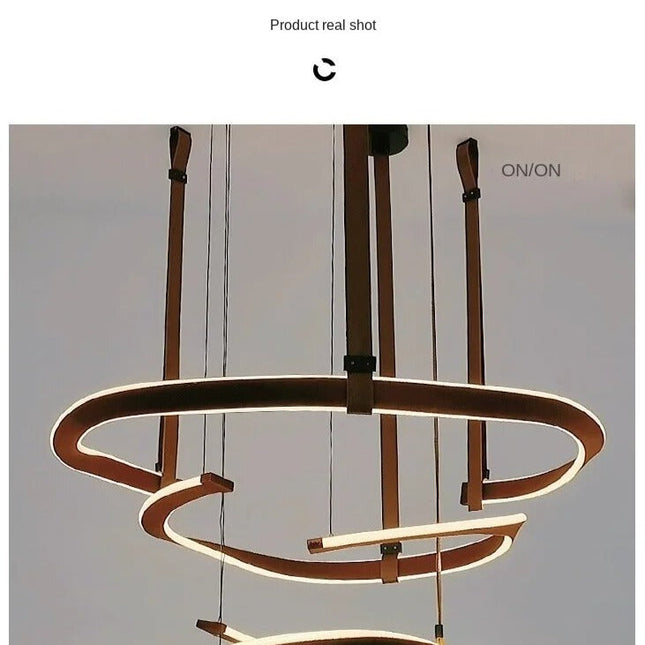 ChandelierDecor - ModaLux Leather Craft LED Chandelier