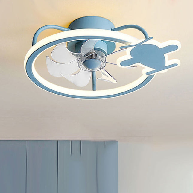 ChandelierDecor - Modern Aircraft Ceiling Fan - Airplane Light with Fan