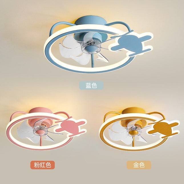 ChandelierDecor - Modern Aircraft Ceiling Fan - Airplane Light with Fan