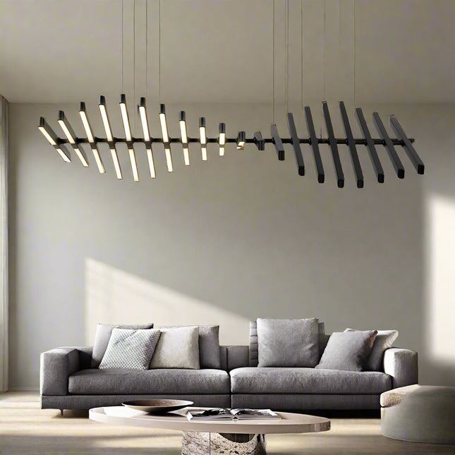 ChandelierDecor - Modern LED Chandelier Lighting Nordic Black/White Office Pendant Lamps