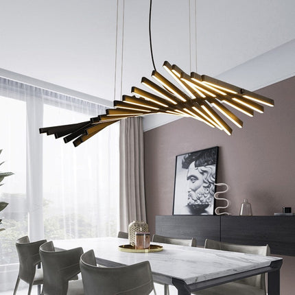 ChandelierDecor - Modern LED Chandelier Lighting Nordic Black/White Office Pendant Lamps