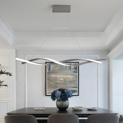 ChandelierDecor - Modern LED Pendant Lamp, Dimmable Black Gold Chandelier