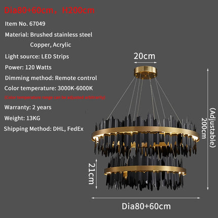 ChandelierDecor - Modern LED Round Hanging Lamp
