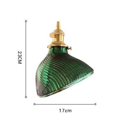 ChandelierDecor - Modern Loft Pure Copper Lamp Holder Green Light