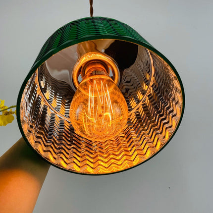 ChandelierDecor - Modern Loft Pure Copper Lamp Holder Green Light