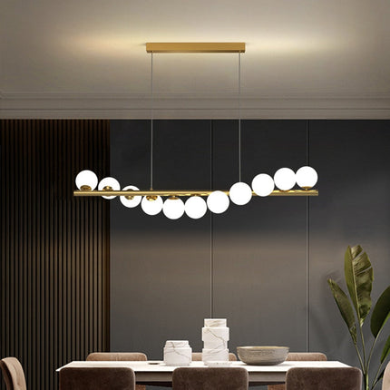 ChandelierDecor - Modern Long Glass Ball Chandelier with G9 LED