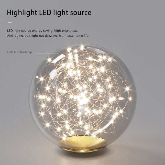 ChandelierDecor - Modern Long Glass Ball Chandelier with G9 LED