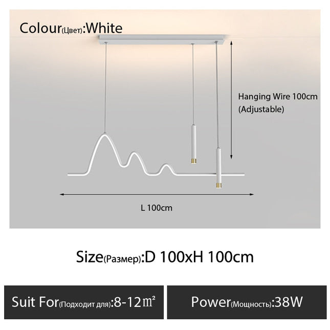 ChandelierDecor - Modern Minimalist LED Chandelier Light