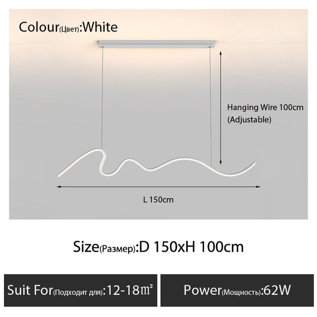 ChandelierDecor - Modern Minimalist LED Chandelier Light