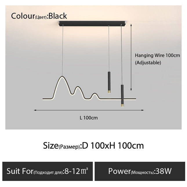 ChandelierDecor - Modern Minimalist LED Chandelier Light
