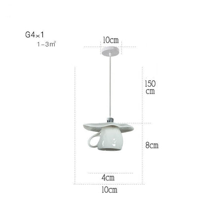 ChandelierDecor - Modern Tea Cup Teapot Crockery Ceramic Led Pendant Lights