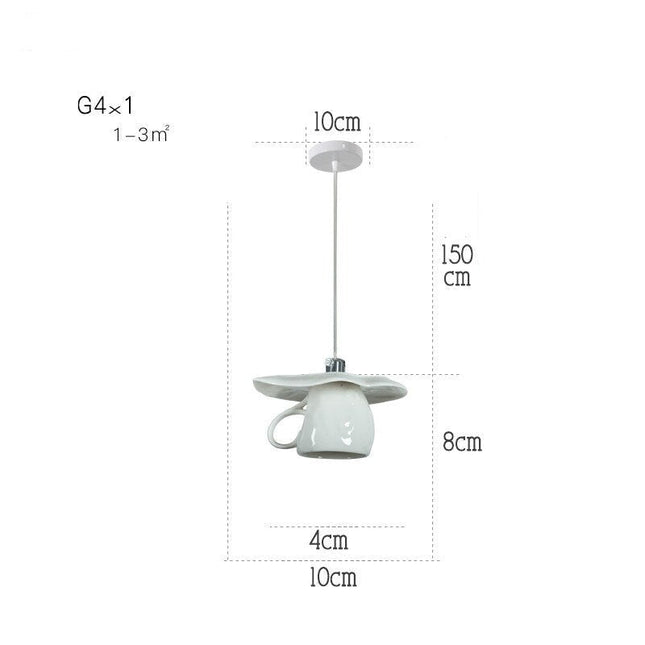 ChandelierDecor - Modern Tea Cup Teapot Crockery Ceramic Led Pendant Lights