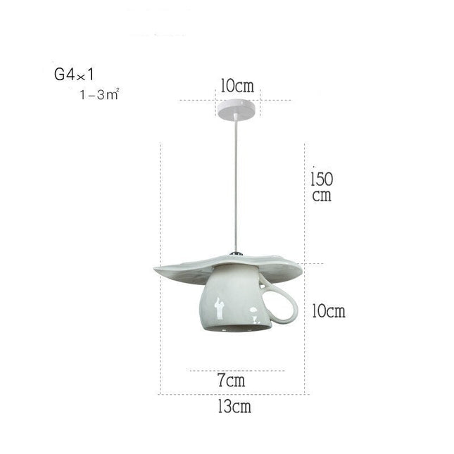 ChandelierDecor - Modern Tea Cup Teapot Crockery Ceramic Led Pendant Lights
