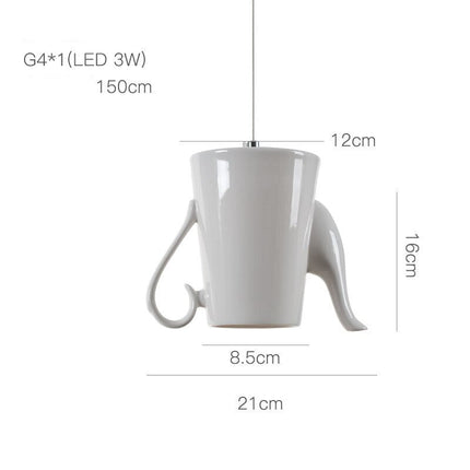 ChandelierDecor - Modern Tea Cup Teapot Crockery Ceramic Led Pendant Lights