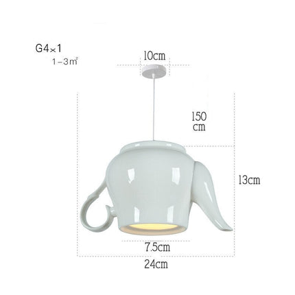 ChandelierDecor - Modern Tea Cup Teapot Crockery Ceramic Led Pendant Lights