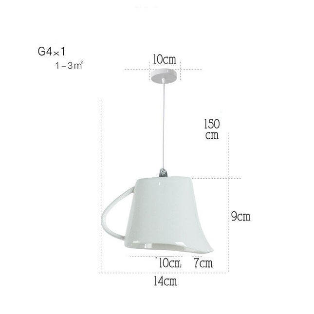 ChandelierDecor - Modern Tea Cup Teapot Crockery Ceramic Led Pendant Lights