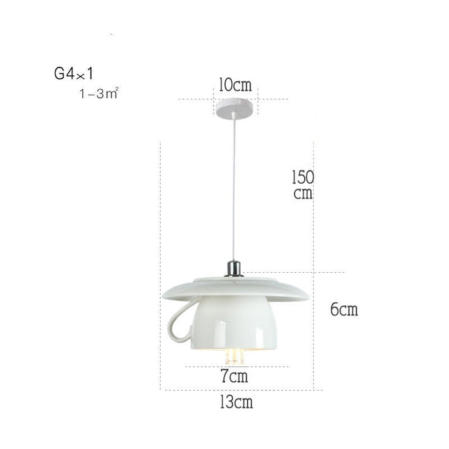 ChandelierDecor - Modern Tea Cup Teapot Crockery Ceramic Led Pendant Lights