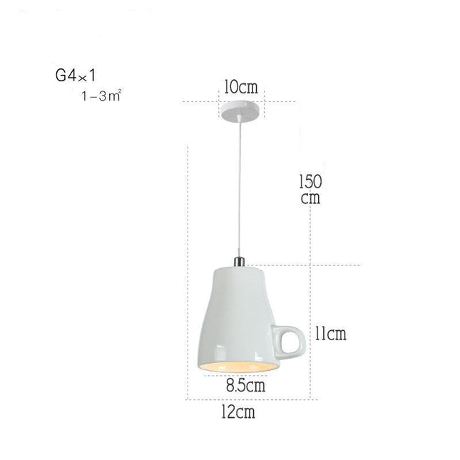 ChandelierDecor - Modern Tea Cup Teapot Crockery Ceramic Led Pendant Lights